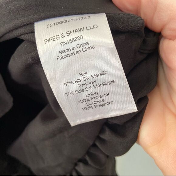 NWT Veronica Beard Kailani Silk Floral Black Halter Sleeveless Top size 8 - Picture 7 of 10